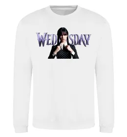Свитшот Wednesday Белый фото