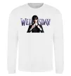 Свитшот Wednesday Белый фото