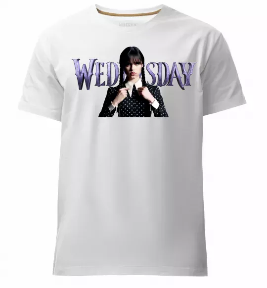 Мужская премиум футболка Wednesday Белый фото