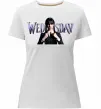 Жіноча преміум футболка Wednesday Білий фото