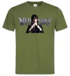 Мужская футболка Wednesday Оливковый фото