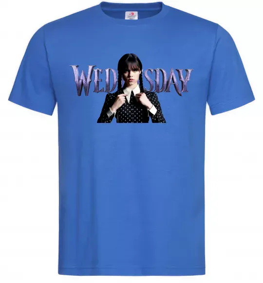 Мужская футболка Wednesday Ярко-синий фото