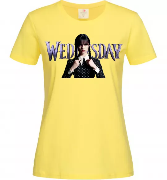 Женская футболка Wednesday Лимонный фото