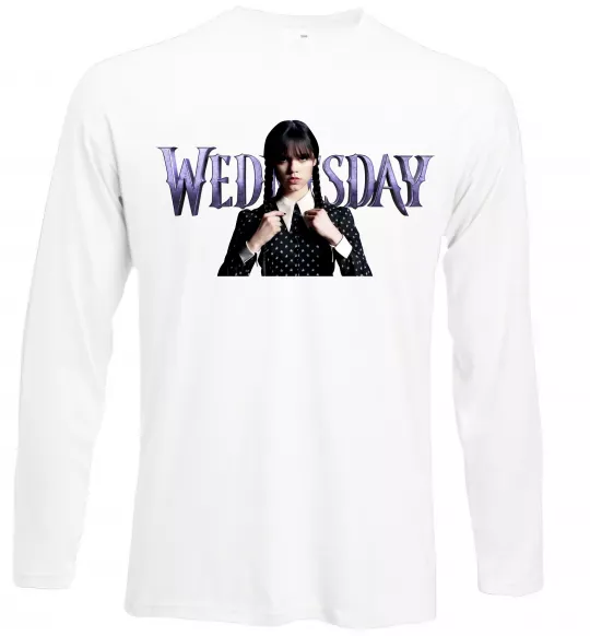 Лонгслив Wednesday Белый фото