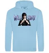 Чоловіча толстовка (худі) Wednesday Блакитний фото