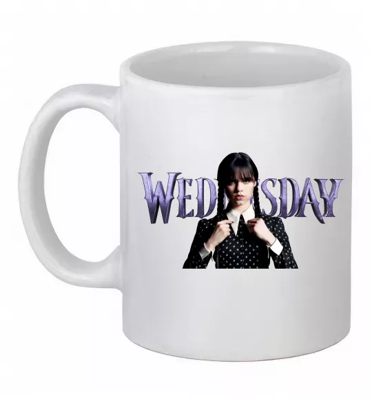 Чашка керамическая Wednesday Белый фото