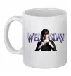 Чашка керамическая Wednesday Белый фото