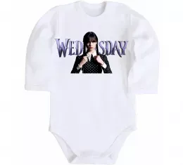 Детский боди Wednesday Белый фото