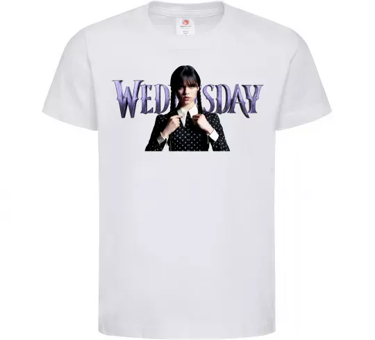 Детская футболка Wednesday Белый фото