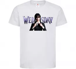 Дитяча футболка Wednesday Білий фото