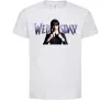 Детская футболка Wednesday Белый фото