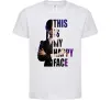 Дитяча футболка Wednesday this is my happy face Білий фото