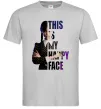 Чоловіча футболка Wednesday this is my happy face Сірий Чоловіча футболка Wednesday this is my happy face Сірий фото