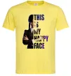 Чоловіча футболка Wednesday this is my happy face Лимонний Чоловіча футболка Wednesday this is my happy face Лимонний фото