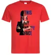Чоловіча футболка Wednesday this is my happy face Червоний Чоловіча футболка Wednesday this is my happy face Червоний фото