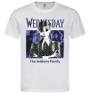 Мужская футболка Wednesday The Addams family Белый фото