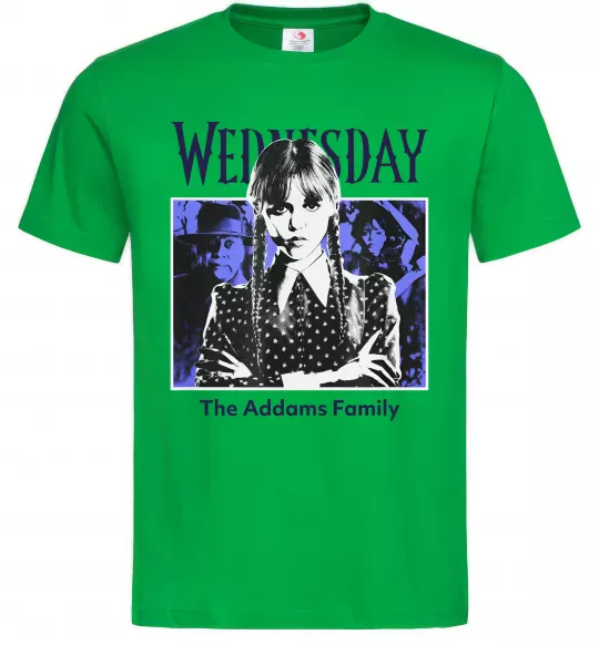 Мужская футболка Wednesday The Addams family Зеленый фото