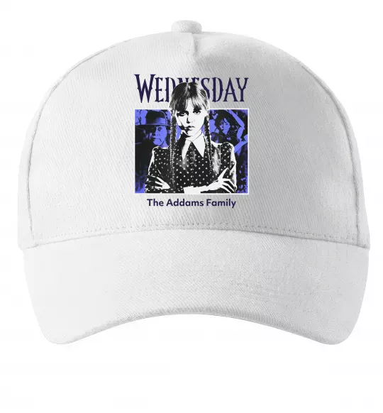 Кепка Wednesday The Addams family Білий фото