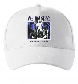 Кепка Wednesday The Addams family Білий фото