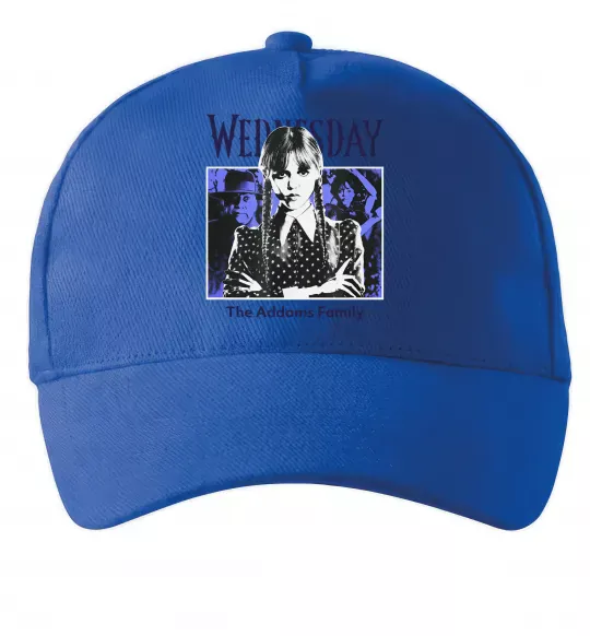 Кепка Wednesday The Addams family Яскраво-синій фото