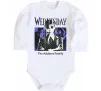 Дитячий бодік Wednesday The Addams family Білий фото