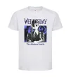 Детская футболка Wednesday The Addams family Белый фото