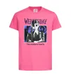 Детская футболка Wednesday The Addams family Ярко-розовый фото