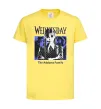 Детская футболка Wednesday The Addams family Лимонный фото