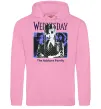Женская толстовка (худи) Wednesday The Addams family Розовый фото