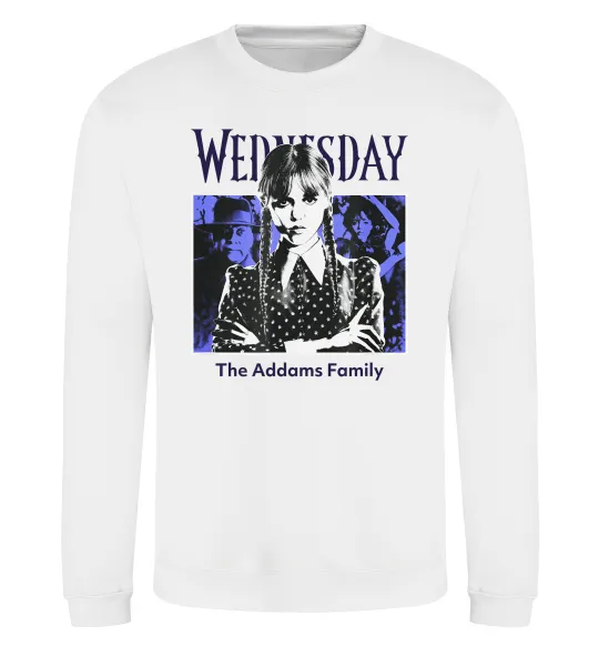 Світшот Wednesday The Addams family Білий фото