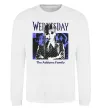 Світшот Wednesday The Addams family Білий фото