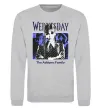 Світшот Wednesday The Addams family Сірий меланж фото