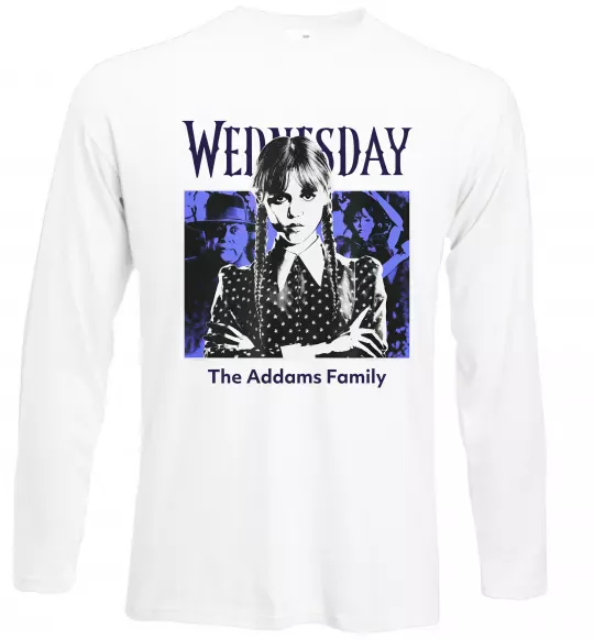 Лонгслів Wednesday The Addams family Білий фото