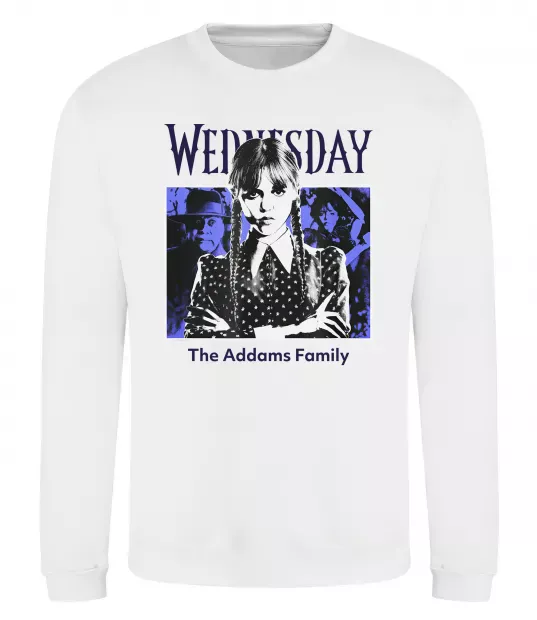 Свитшот Wednesday The Addams family Белый фото