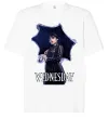 Футболка Оверсайз Wednesday poster Белый фото