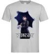 Чоловіча футболка Wednesday poster Сірий фото