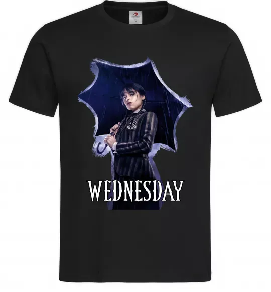 Чоловіча футболка Wednesday poster Чорний фото
