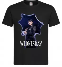 Чоловіча футболка Wednesday poster Чорний фото