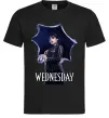 Чоловіча футболка Wednesday poster Чорний фото