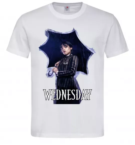 Чоловіча футболка Wednesday poster Білий фото