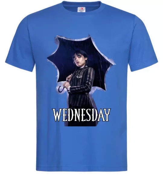 Чоловіча футболка Wednesday poster Яскраво-синій фото
