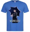 Чоловіча футболка Wednesday poster Яскраво-синій фото