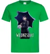 Чоловіча футболка Wednesday poster Зелений фото