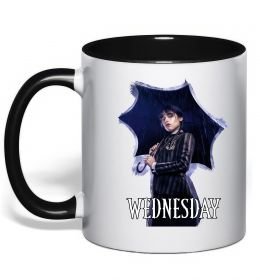 Чашка с цветной ручкой Wednesday poster