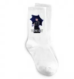 Шкарпетки Wednesday poster Білий фото