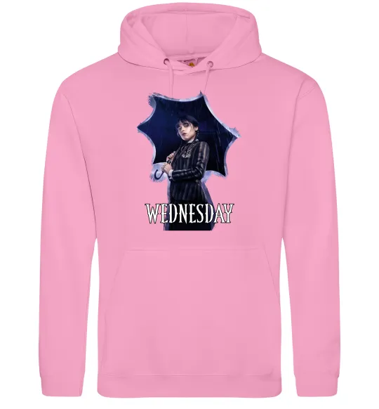 Женская толстовка (худи) Wednesday poster Розовый фото
