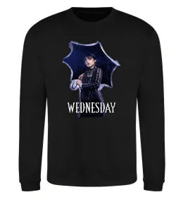 Свитшот Wednesday poster Черный фото