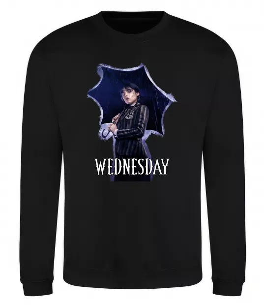 Свитшот Wednesday poster Черный фото