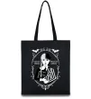 Еко-сумка Wednesday once an Addams always an Addams Чорний фото