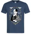 Чоловіча футболка Wednesday once an Addams always an Addams Темно-синій фото